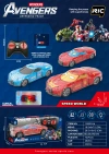 Four-way remote control sound and light transparent shell Spider-Man/Captain America/Iron Man sports car (with battery included Specification image